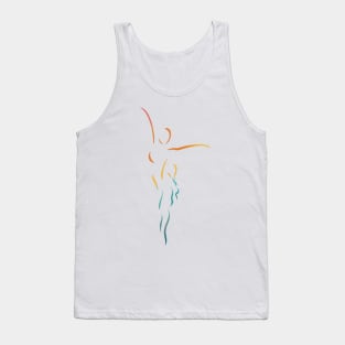 Ballerina abstract art print Tank Top